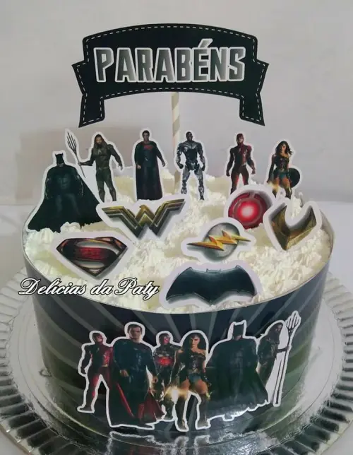 Arquivo de Corte Topo de Bolo - Liga da Justiça