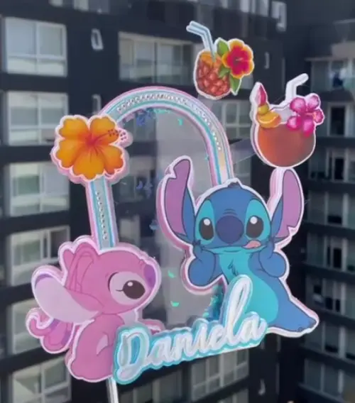 Arquivo de Corte Topo de Bolo - Lilo e Stich