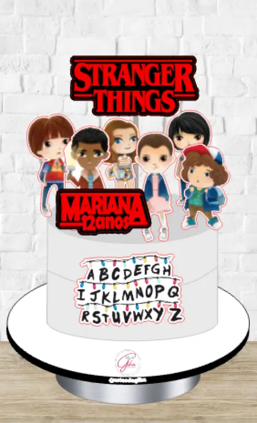 Arquivo de Corte Topo de Bolo - Stranger Things