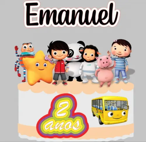 Arquivo de Corte Topo de Bolo - Little Baby