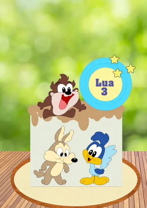 Arquivo de Corte Topo de Bolo - Looney Tunes