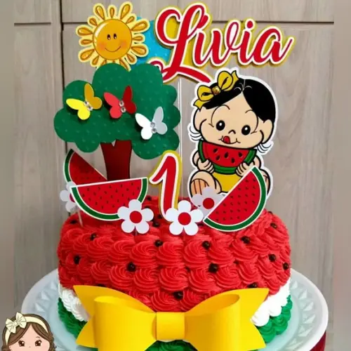 Arquivo de Corte Topo de Bolo - Magali