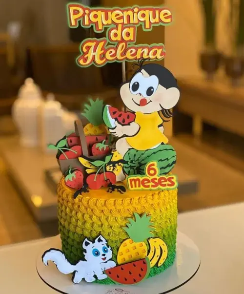 Arquivo de Corte Topo de Bolo - Magali