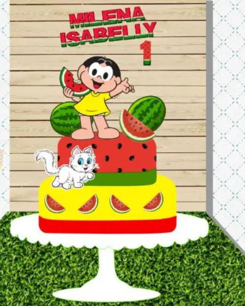 Arquivo de Corte Topo de Bolo - Magali