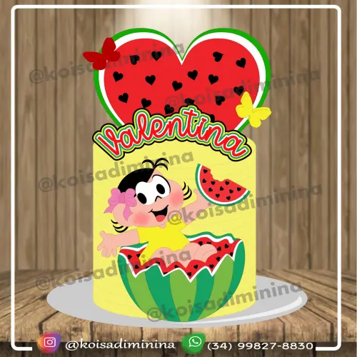 Arquivo de Corte Topo de Bolo - Magali