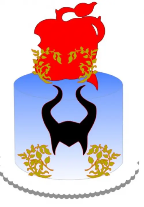 Arquivo de Corte Topo de Bolo - Malévola