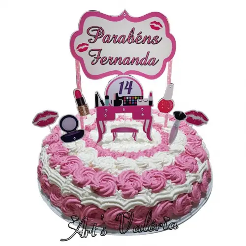 Arquivo de Corte Topo de Bolo - Maquiagem / Make