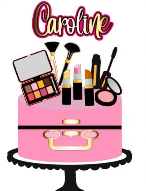 Arquivo de Corte Topo de Bolo - Maquiagem / Make