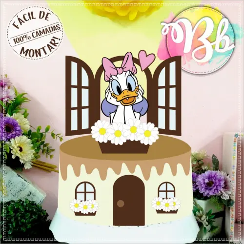 Arquivo de Corte Topo de Bolo - Margarida