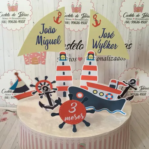 Arquivo de Corte Topo de Bolo - Marinheiro