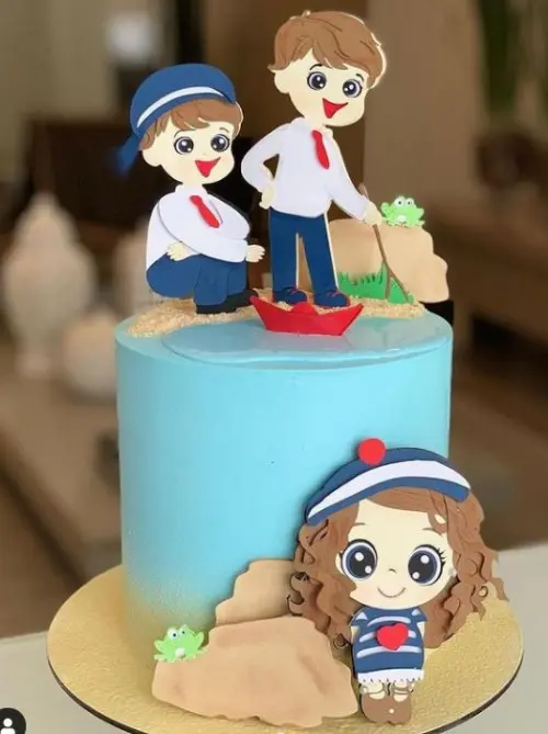 Arquivo de Corte Topo de Bolo - Marinheiro