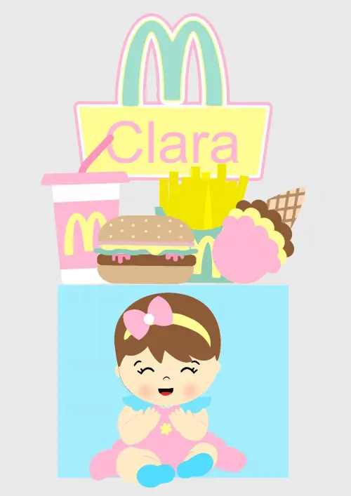 Arquivo de Corte Topo de Bolo - Mcdonalds