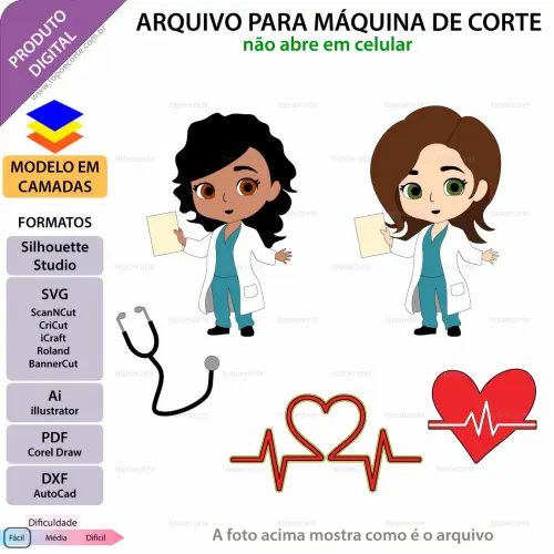 Arquivo de Corte Topo de Bolo - Medicina