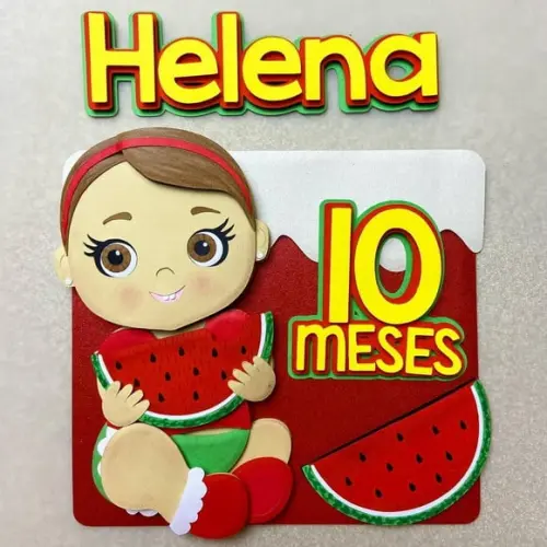 Arquivo de Corte Topo de Bolo - Melancia
