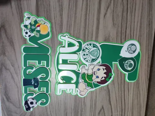 Arquivo de Corte Topo de Bolo - Mesversário Palmeiras