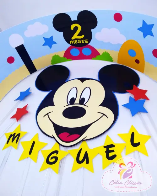 Arquivo de Corte Topo de Bolo - Mickey e sua turma