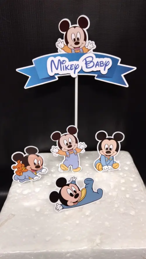 Arquivo de Corte Topo de Bolo - Mickey e sua turma