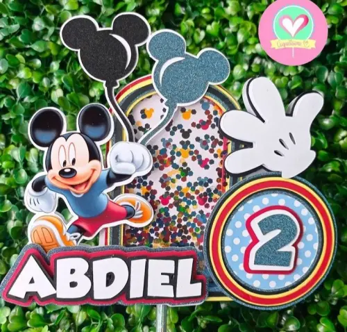 Arquivo de Corte Topo de Bolo - Mickey e sua turma