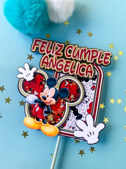 Arquivo de Corte Topo de Bolo - Mickey e sua turma