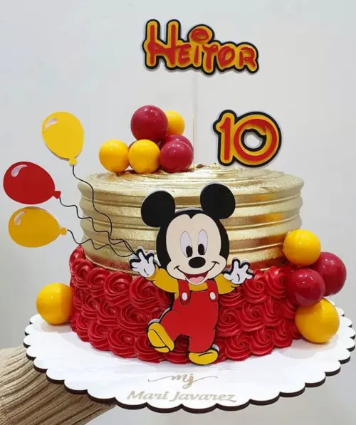 Arquivo de Corte Topo de Bolo - Mickey e sua turma