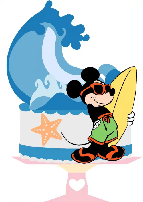 Arquivo de Corte Topo de Bolo - Mickey e sua turma