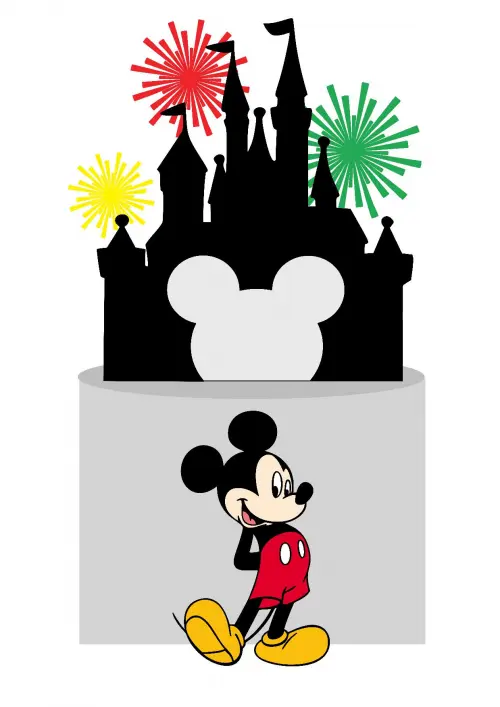 Arquivo de Corte Topo de Bolo - Mickey e sua turma