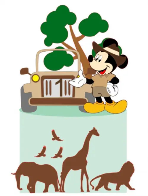 Arquivo de Corte Topo de Bolo - Mickey e sua turma