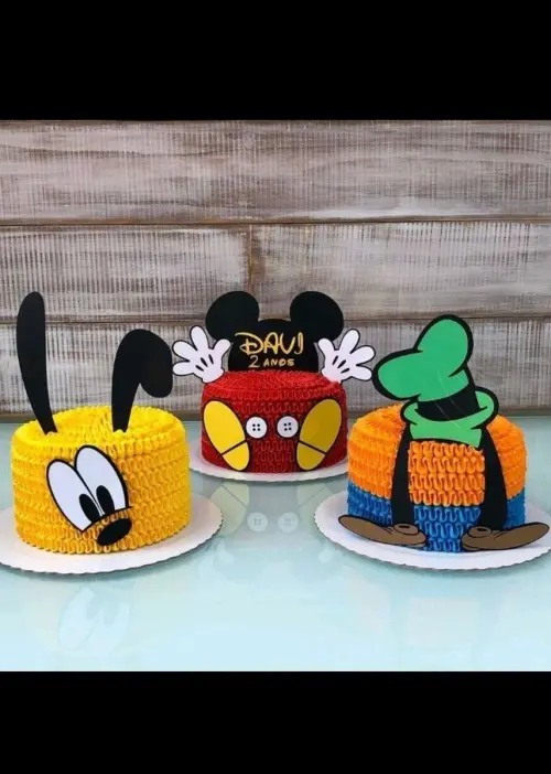 Arquivo de Corte Topo de Bolo - Mickey e sua turma