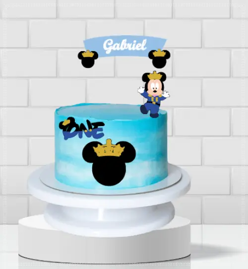 Arquivo de Corte Topo de Bolo - Mickey e sua turma