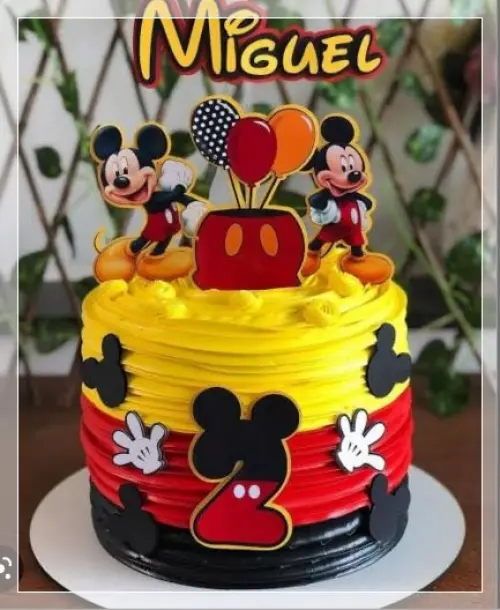 Arquivo de Corte Topo de Bolo - Mickey e sua turma