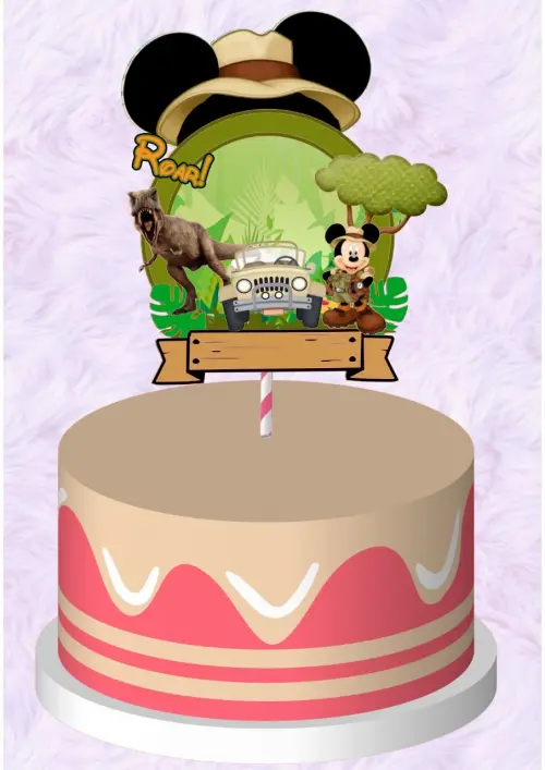 Arquivo de Corte Topo de Bolo - Mickey e sua turma