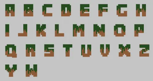 Arquivo de Corte Topo de Bolo - Letras Minecraft