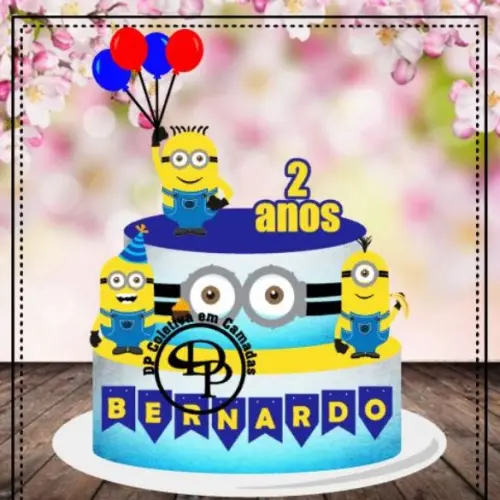 Arquivo de Corte Topo de Bolo - Minions