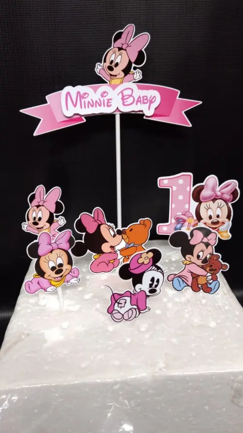 Arquivo de Corte Topo de Bolo - Minnie