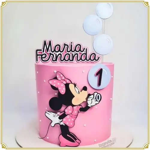 Arquivo de Corte Topo de Bolo - Minnie