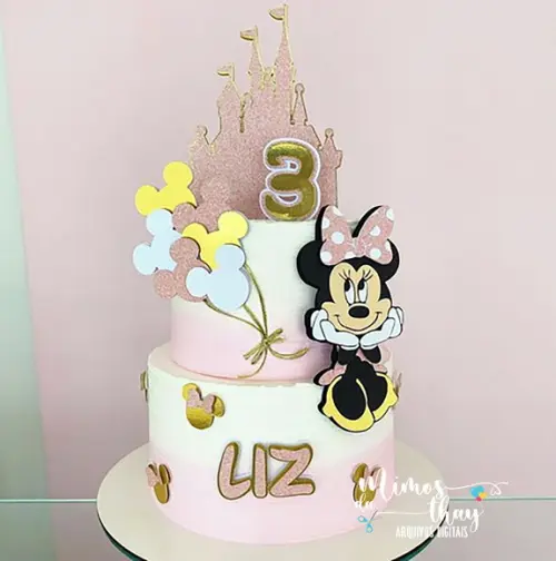 Arquivo de Corte Topo de Bolo - Minnie