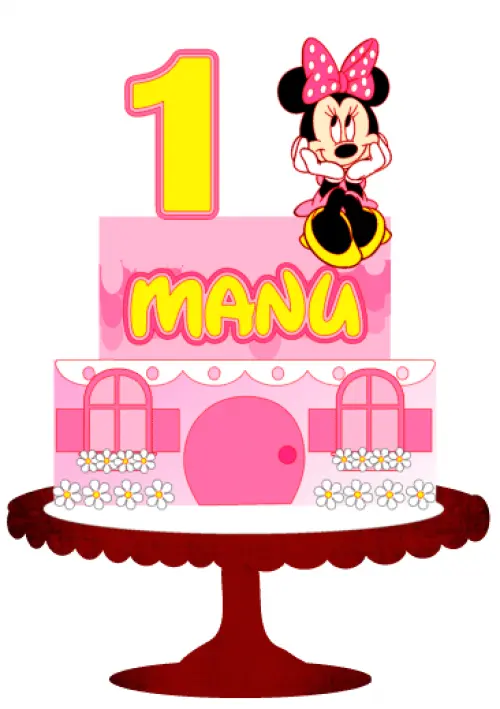 Arquivo de Corte Topo de Bolo - Minnie