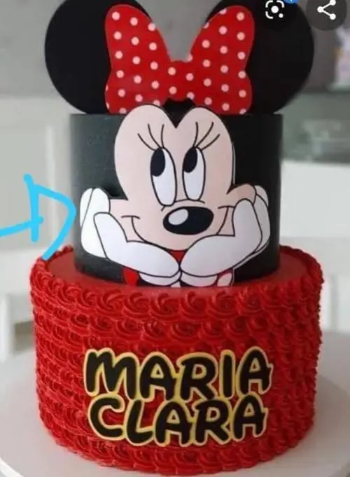Arquivo de Corte Topo de Bolo - Minnie