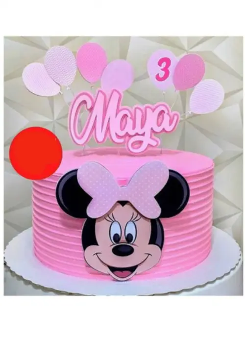 Arquivo de Corte Topo de Bolo - Minnie
