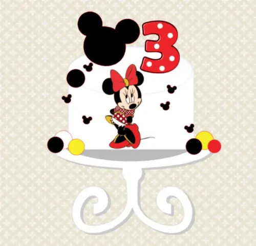 Arquivo de Corte Topo de Bolo - Minnie