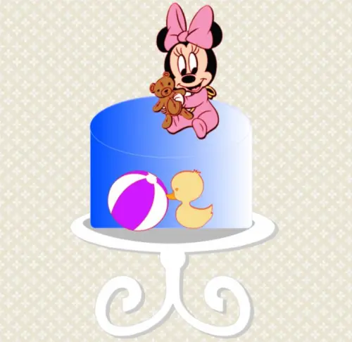Arquivo de Corte Topo de Bolo - Minnie