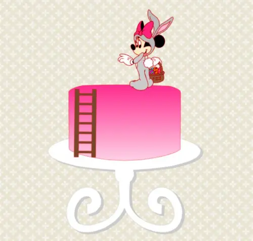 Arquivo de Corte Topo de Bolo - Minnie