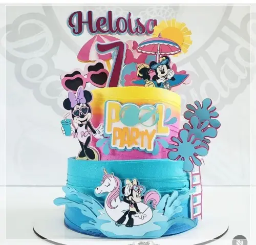 Arquivo de Corte Topo de Bolo - Minnie