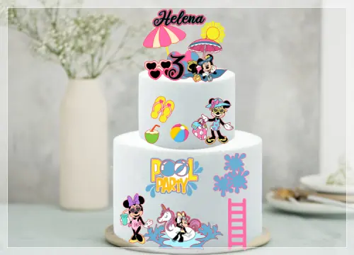 Arquivo de Corte Topo de Bolo - Minnie