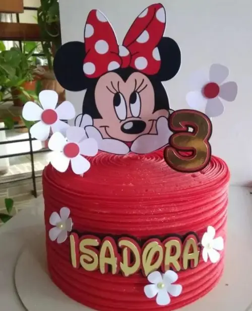 Arquivo de Corte Topo de Bolo - Minnie