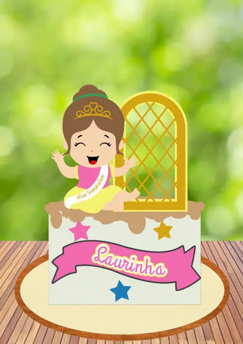 Arquivo de Corte Topo de Bolo - Miss Simpatia