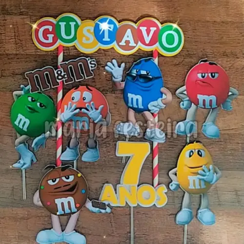 Arquivo de Corte Topo de Bolo - M&M