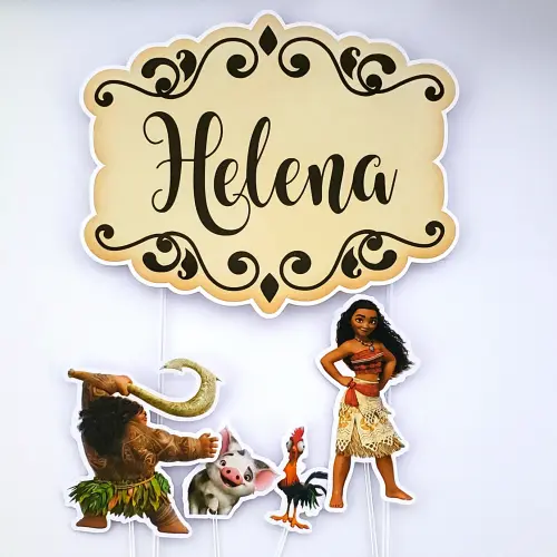 Arquivo de Corte Topo de Bolo - Moana