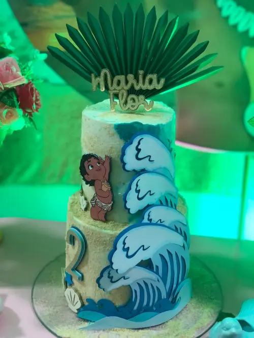 Arquivo de Corte Topo de Bolo - Moana
