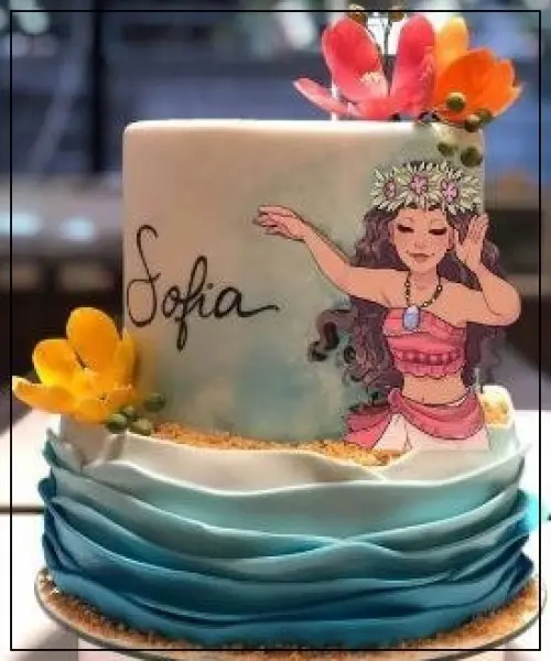 Arquivo de Corte Topo de Bolo - Moana